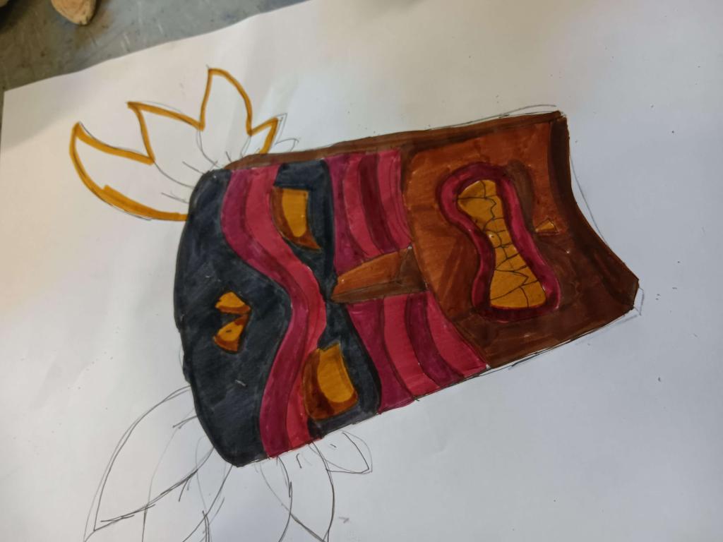 African Masks in Room 14
